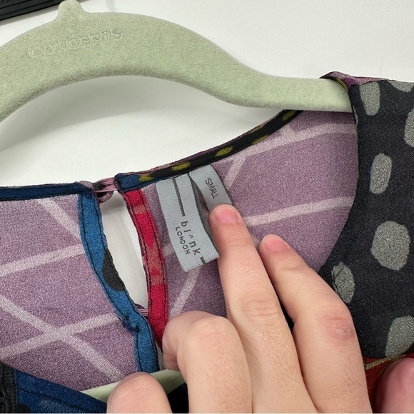 Anthropologie Miranda Blouse Printed Fun Career Top Size Small colorful - Picture 5 of 7